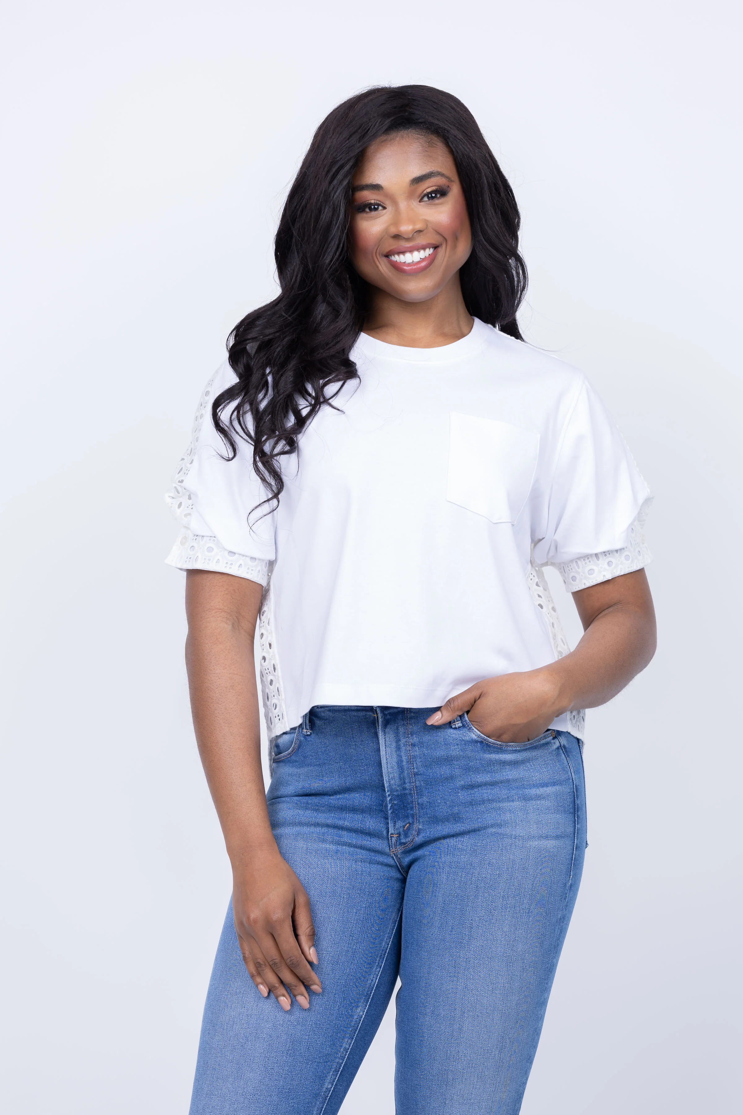 Trusted Tanya Taylor Charlene Top in White White Safe