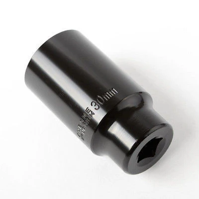 Traditional 1 2 Drive 30 mm 30mm Air Impact Black Socket Wrench Tool Deep Metric Efficient