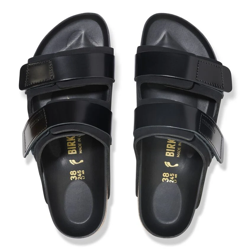 Authentic Birkenstock Unisex Uji Nubuk Leather Black Superior