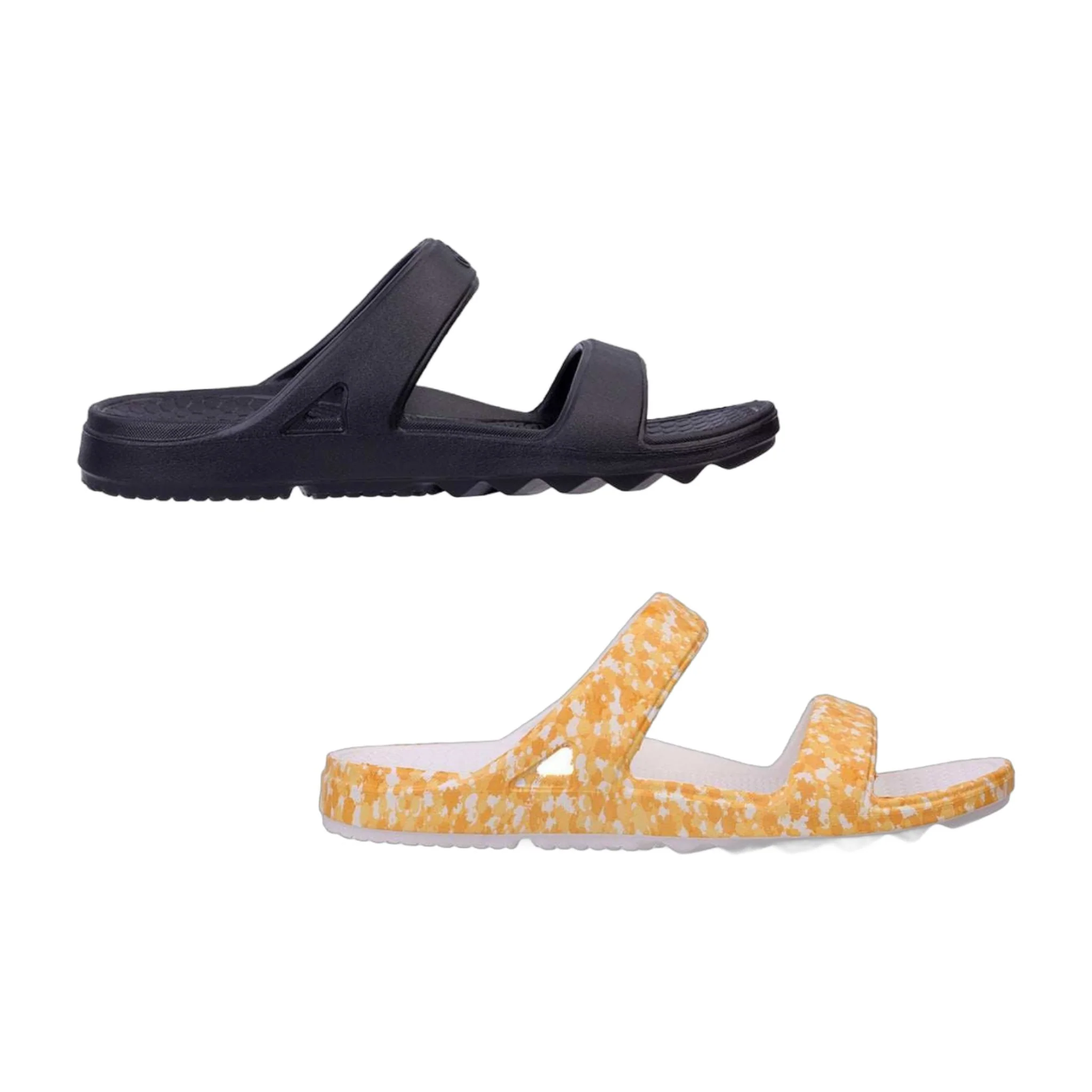 Traditional Fusion Slim Splash Orthotic 2-Pack Slide Sandals - Wide Width Recyclable