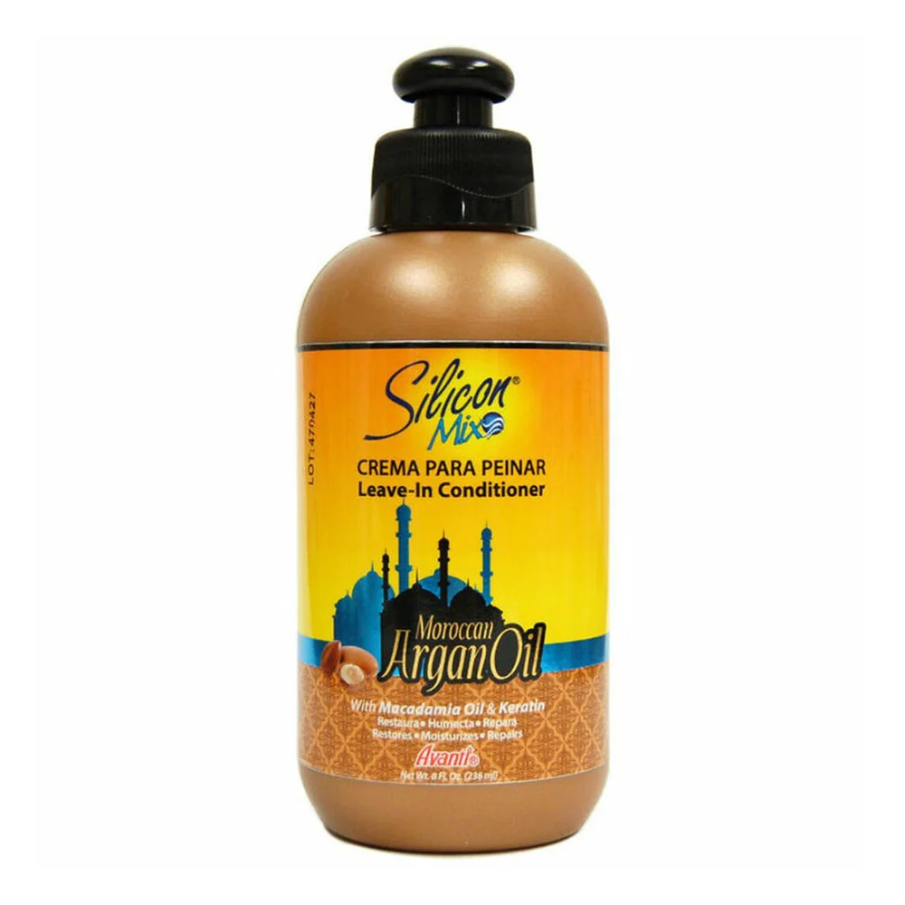 Verified Silicon Mix Crema Para Peinar Moroccan Argan Oil Leave In Conditioner 8 Oz Casual