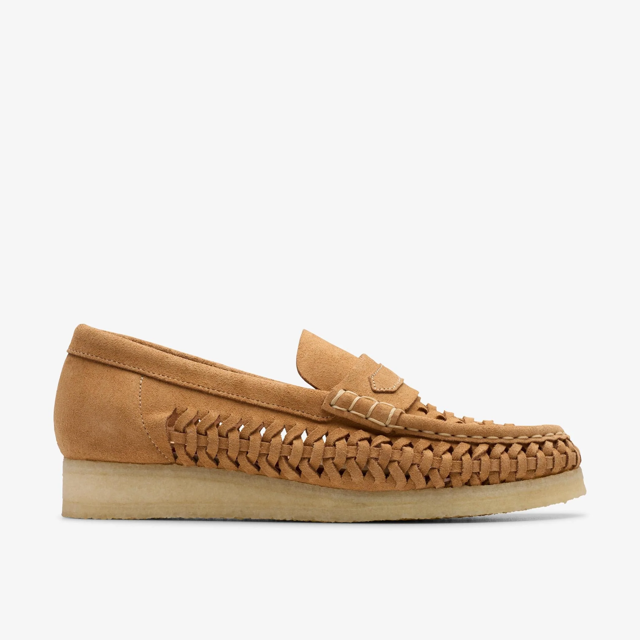Solid Clarks Women's Wb Loafer Weave Slip On Shoes Detailed