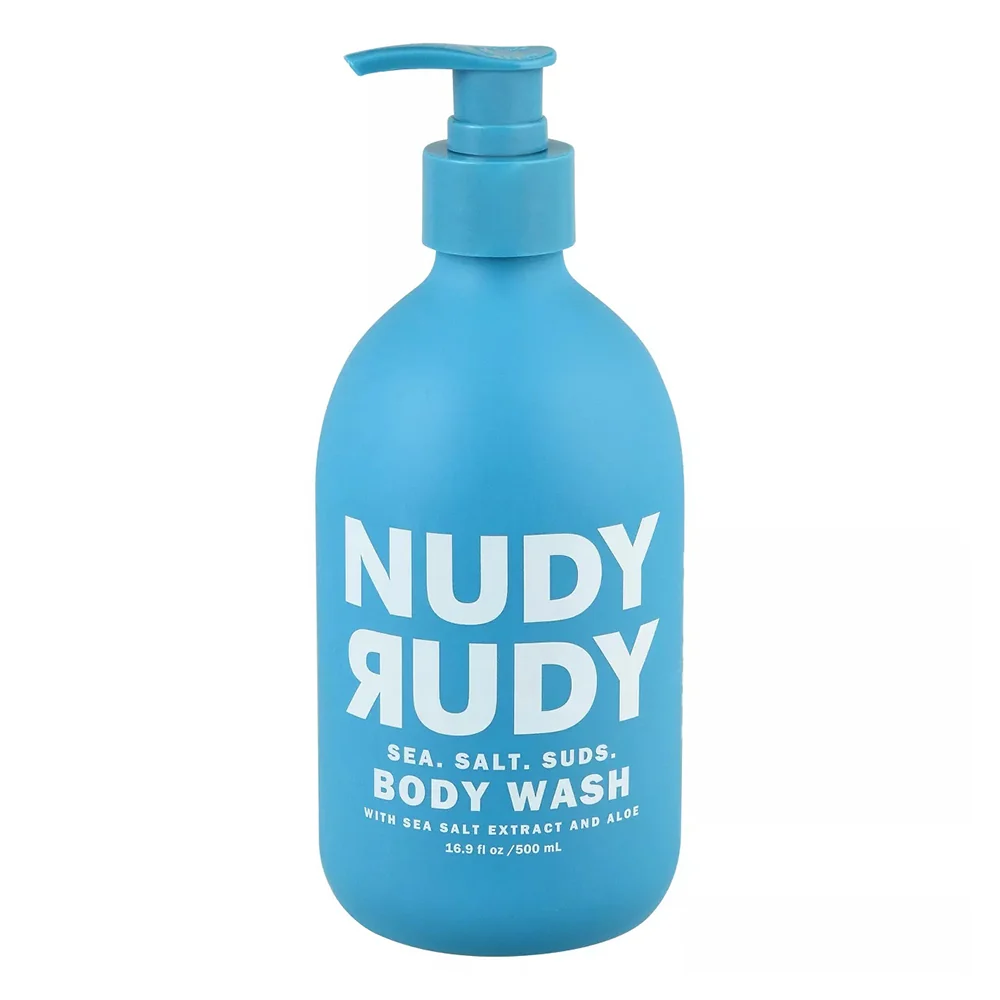 User-Friendly Nudy Rudy Sea Salt Suds Body Wash with Sea Salt Extract and Aloe 16.9Oz 500ml Exclusive