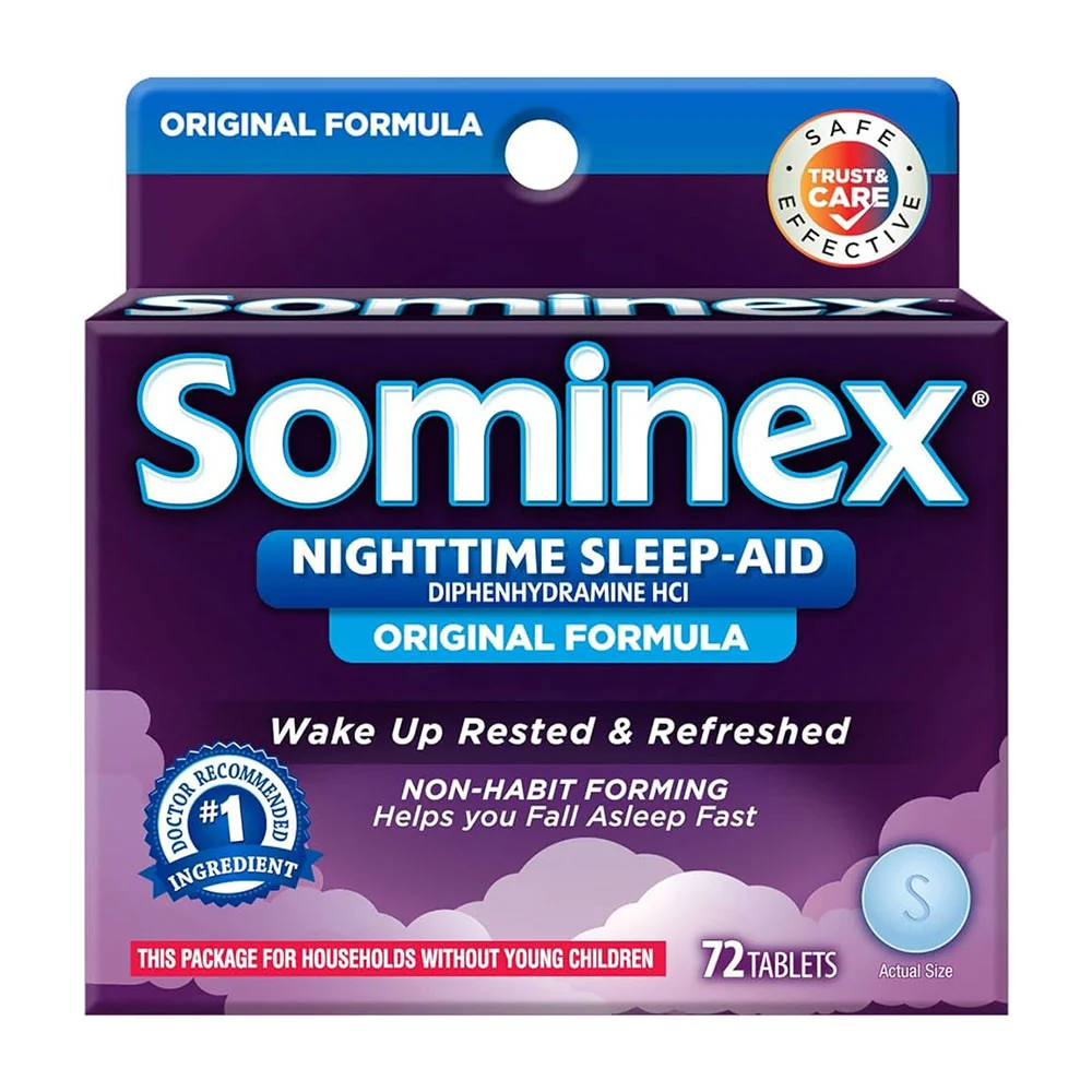 Contemporary Sominex Nighttime Sleep-Aid Formula Tablets 72 Ea Innovative