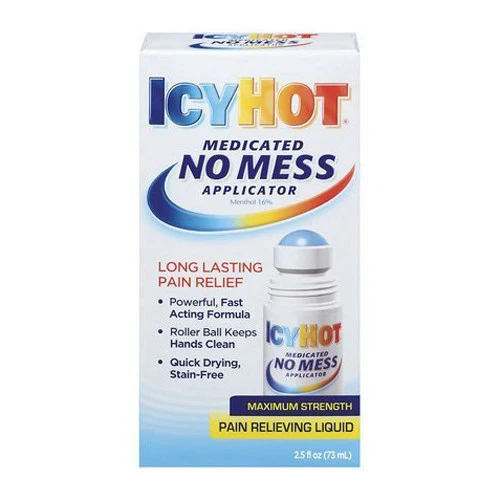 Environmentally Friendly Icy Hot Medicated No Mess Applicator Maximum Strength Pain Relieving Liquid 2.5 Oz Trusted