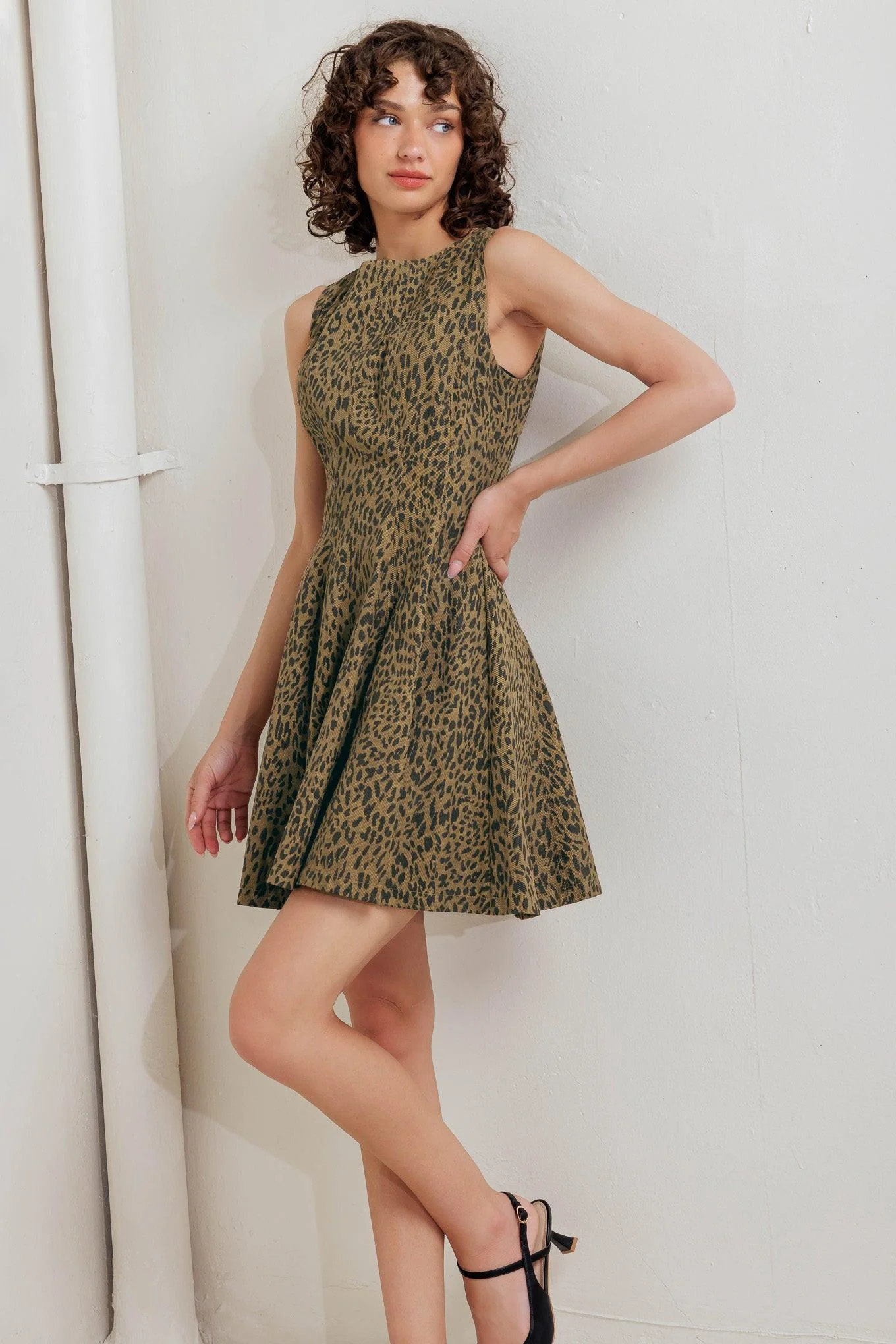 Solid Leo Lover Woven Mini Dress Unique