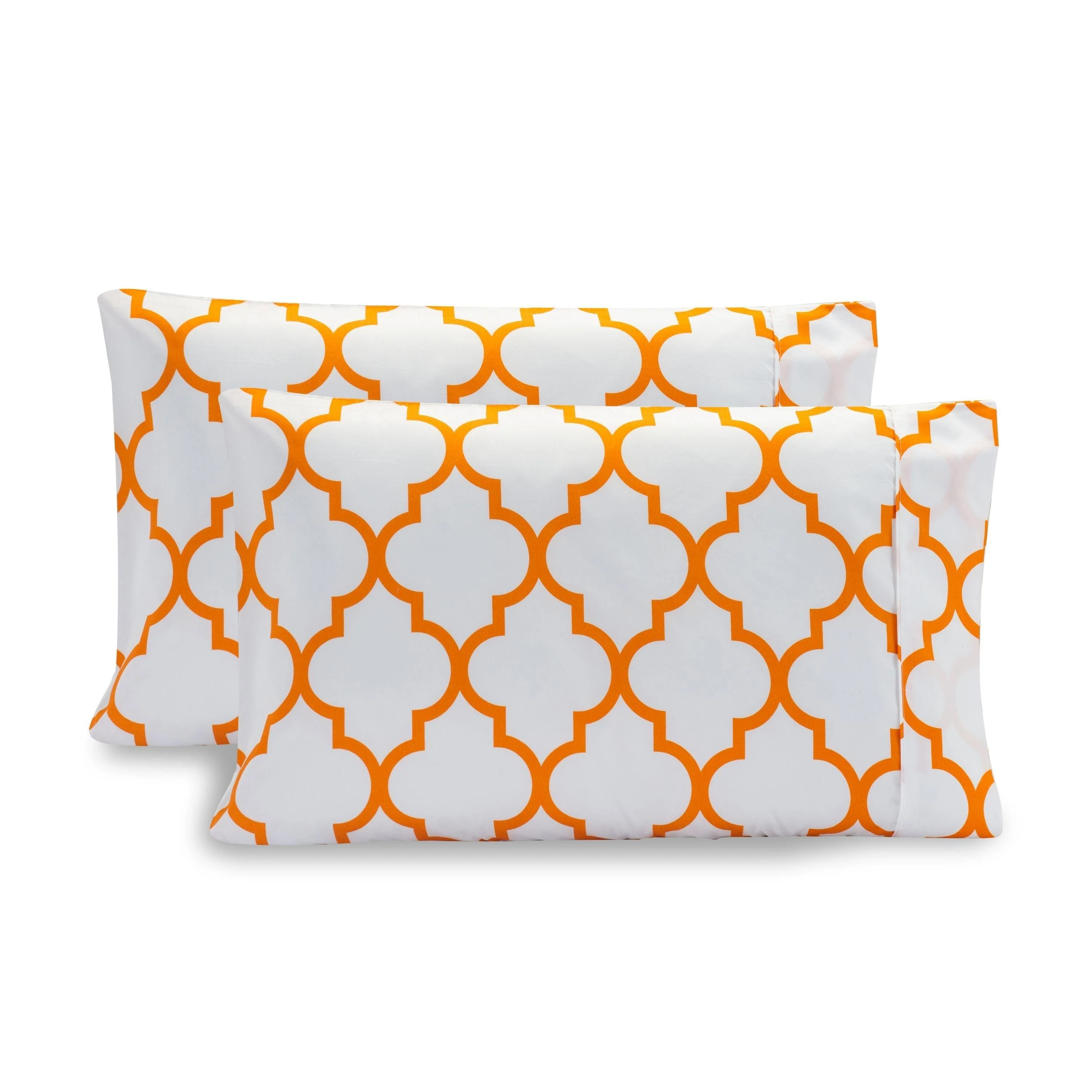 Outstanding Elegant Comfort Quatrefoil - Moroccan Trellis Pattern - Set of 2 Pillowcases Modern