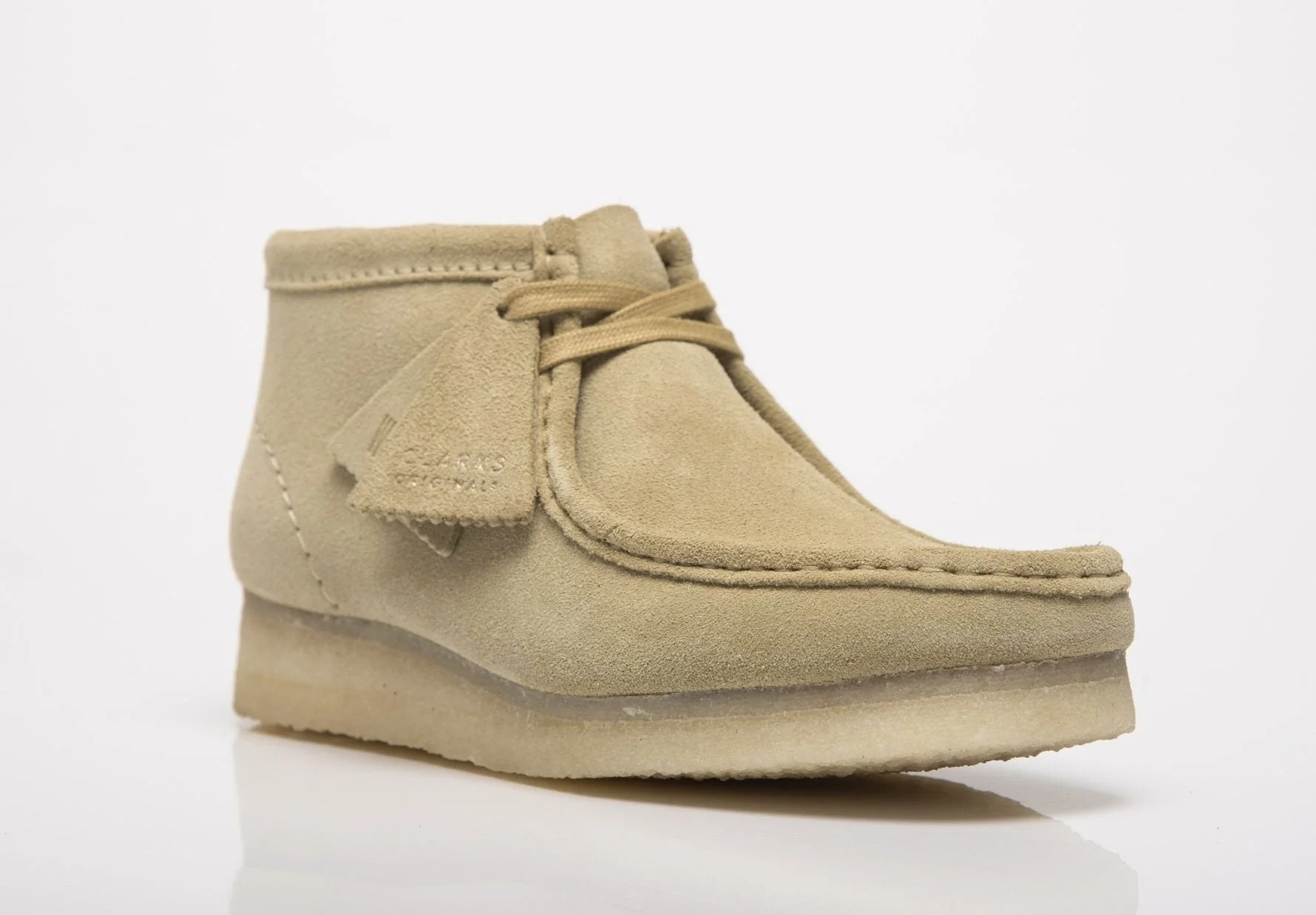 World-Class Clarks Women's Wallabee Boot 'Maple Suede' Booties Green