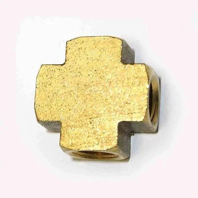 Trendy 1 8 NPT Four Way Cross Brass T Fitting for Airbrush Organic