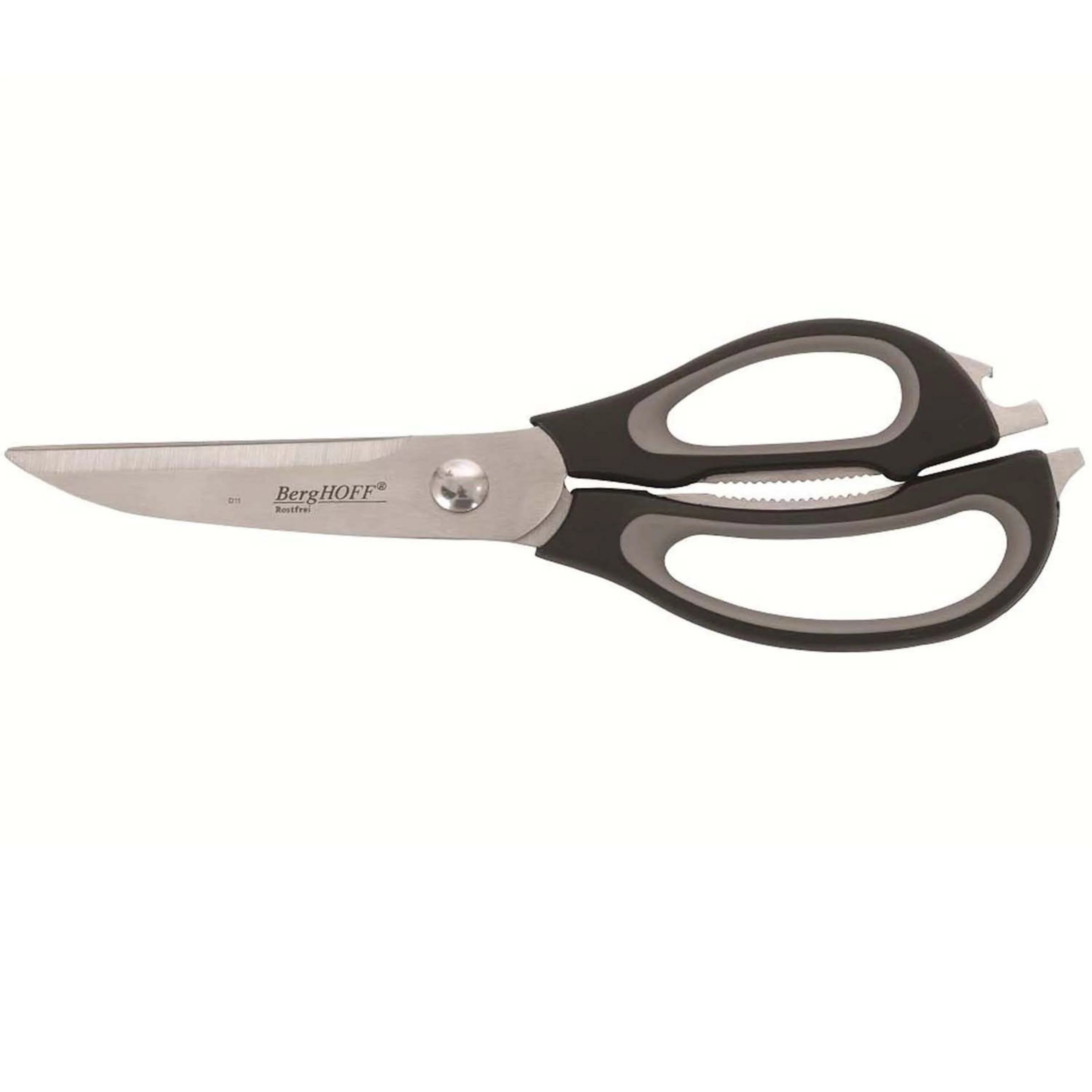 Sophisticated BergHOFF Essentials 8.75 Stainless Steel Kitchen Scissors with Integrated Bottle Opener Flexible