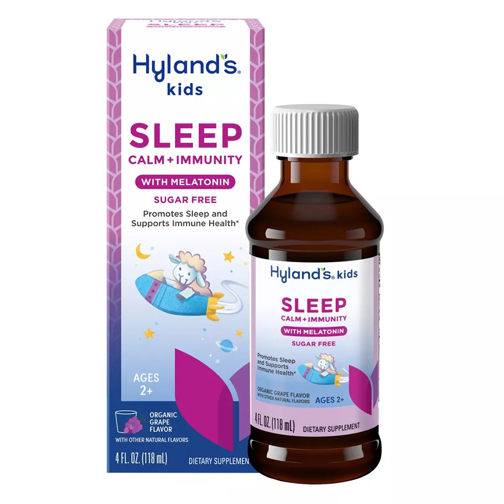 Verified Hylands Kids Sleep Calm and Immunity with Melatonin Sugar Liquid 4Oz 118ml High-Performance