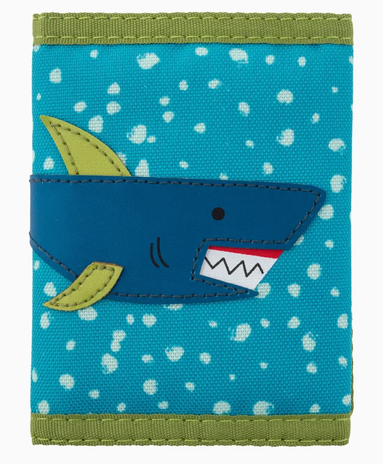 High-Grade Trifold Wallet Blue Shark Expertly Made