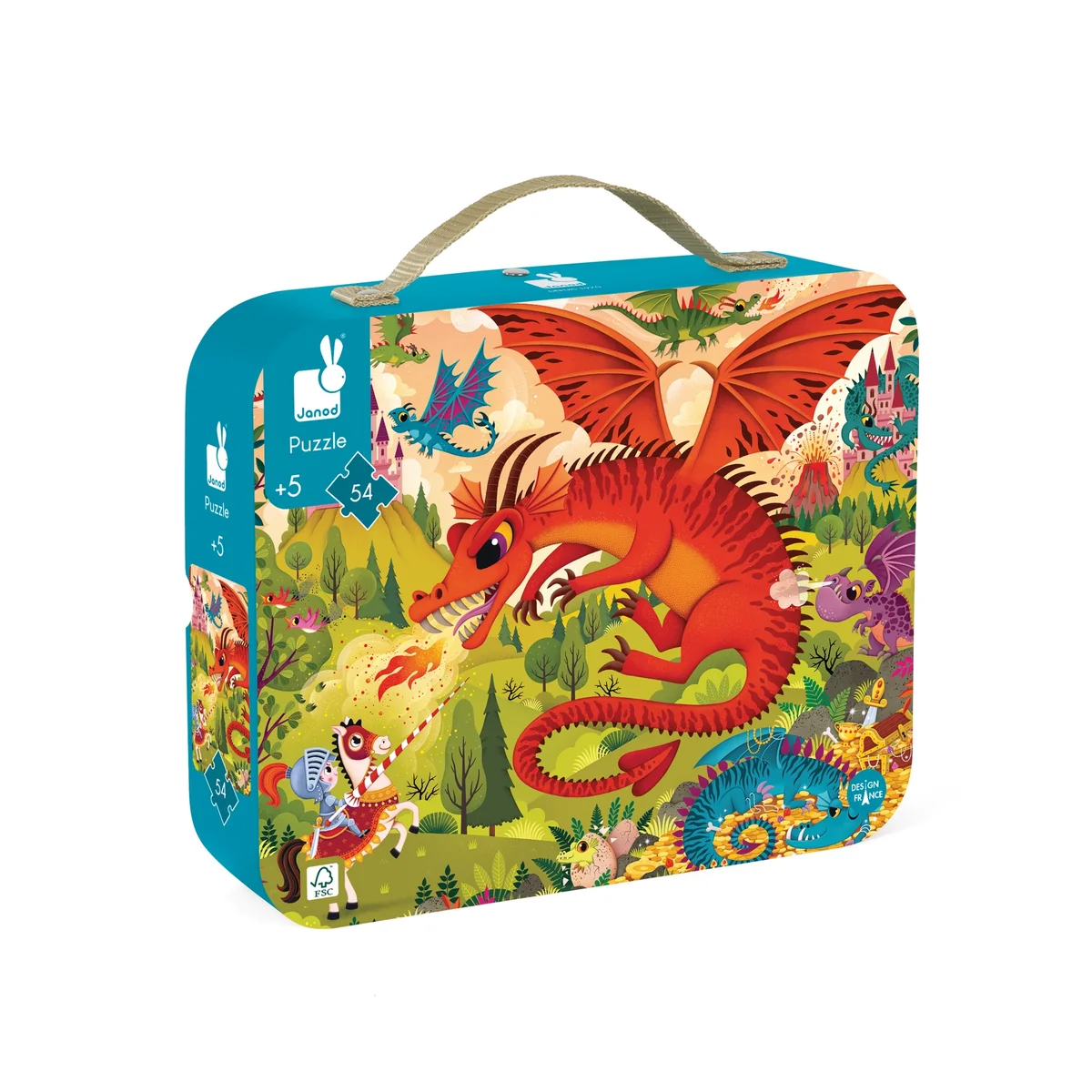User-Friendly 54pc Kingdom of Dragons Suitcase Puzzle Advanced
