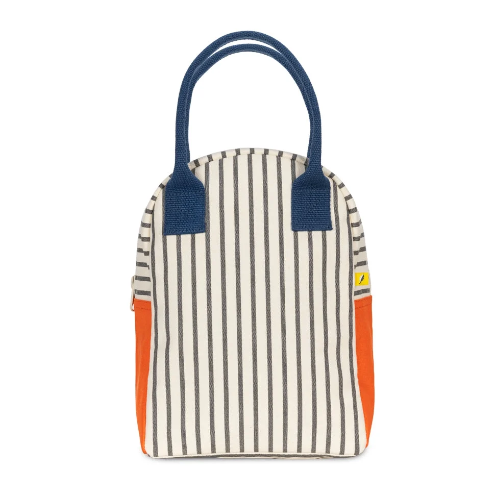 Versatile Zipper Lunch Bag Pencil Strip Nautical Sustainable