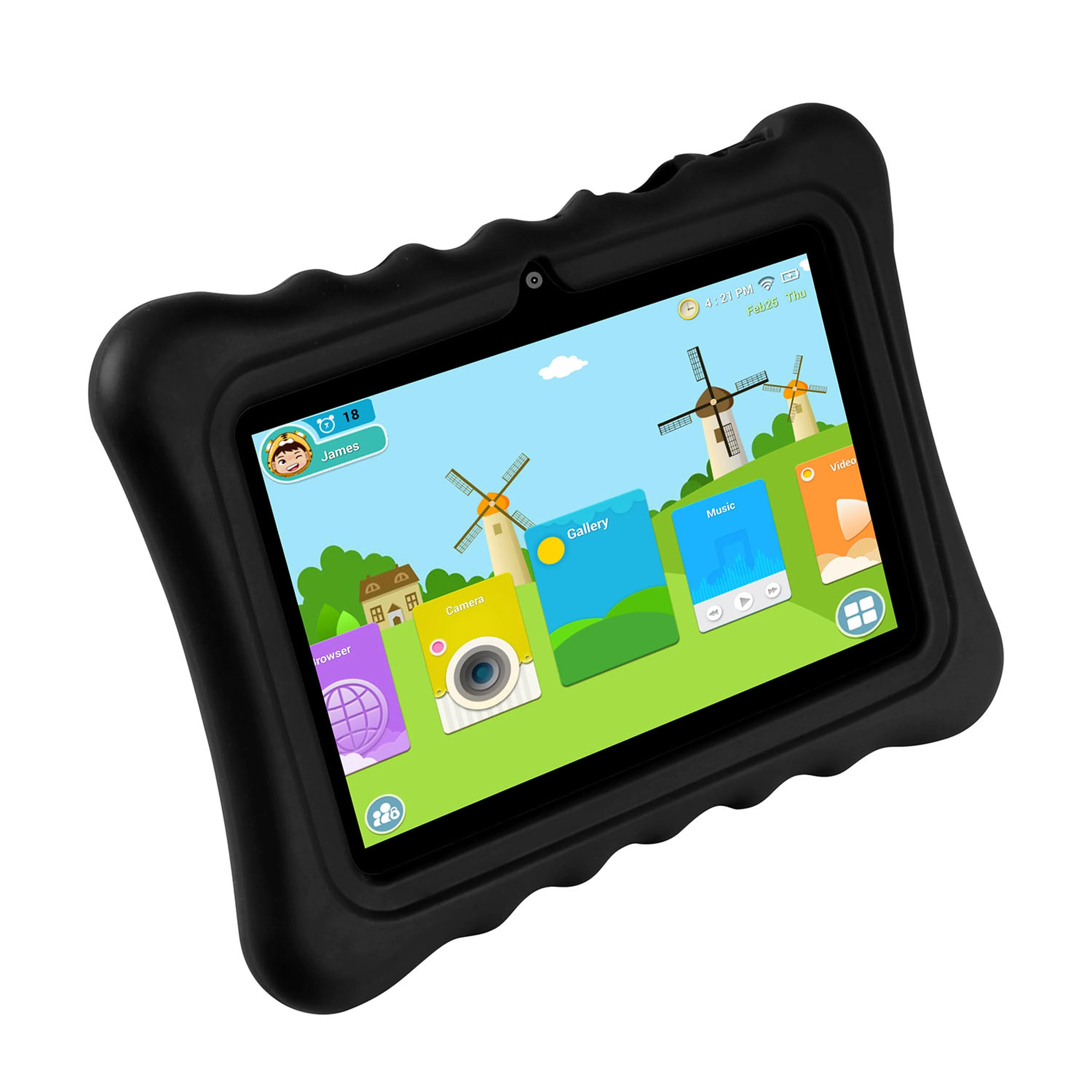 Genuine Fresh Fab Finds Shock-resistant Silicone Snap-on Case with Stand for 7 Tablets Recyclable