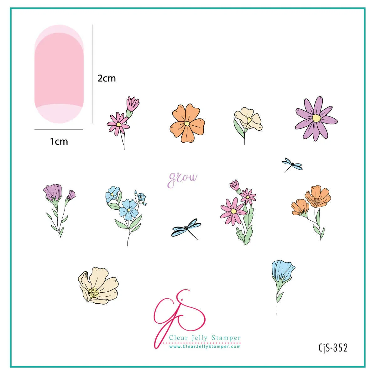 Quality Sweet Stems CjS-352 - CJS Small Stamping Plate Selected