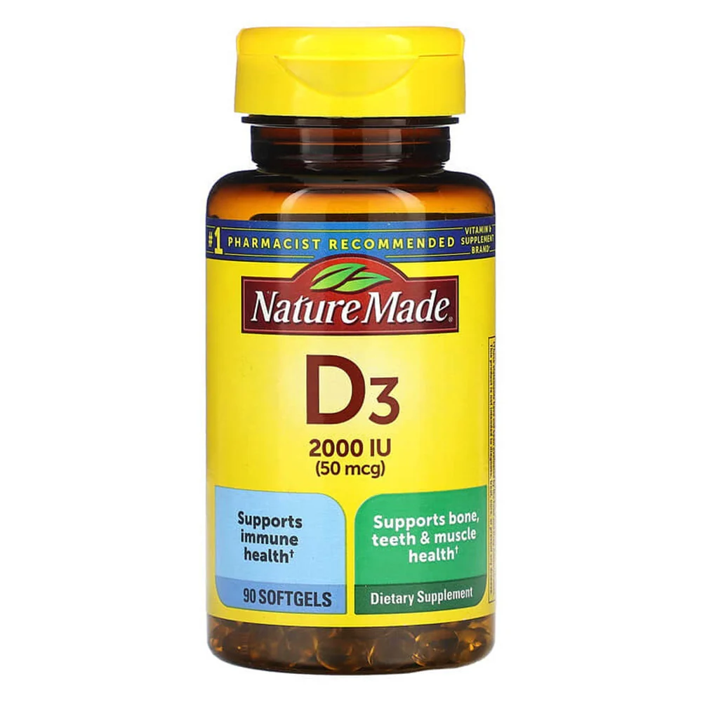Clean Nature Made Vitamin D3 2000 Iu Liquid Softgels 90 Ea Consistent