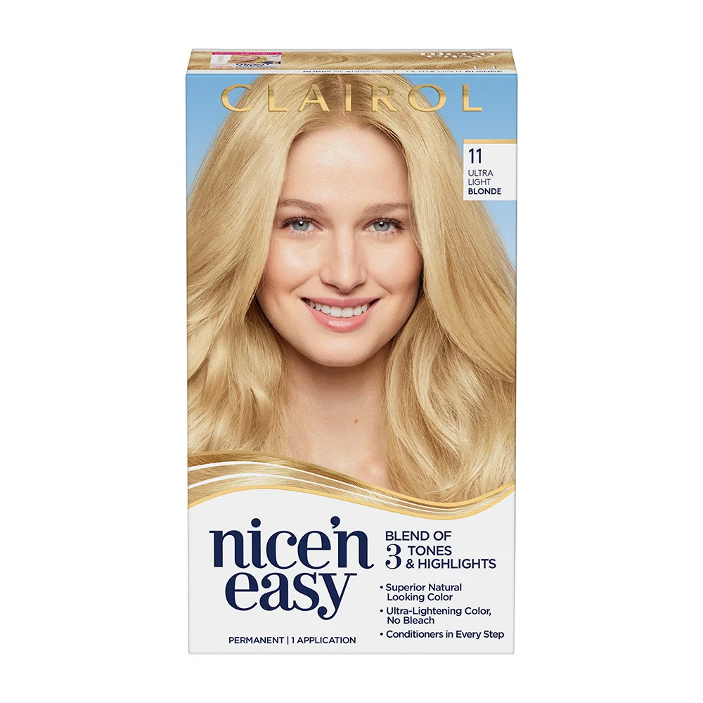 Selected Clairol Nice 'n Easy Permanent Hair Color 11 Ultra Light Blonde Kit 1 Ea Elegant