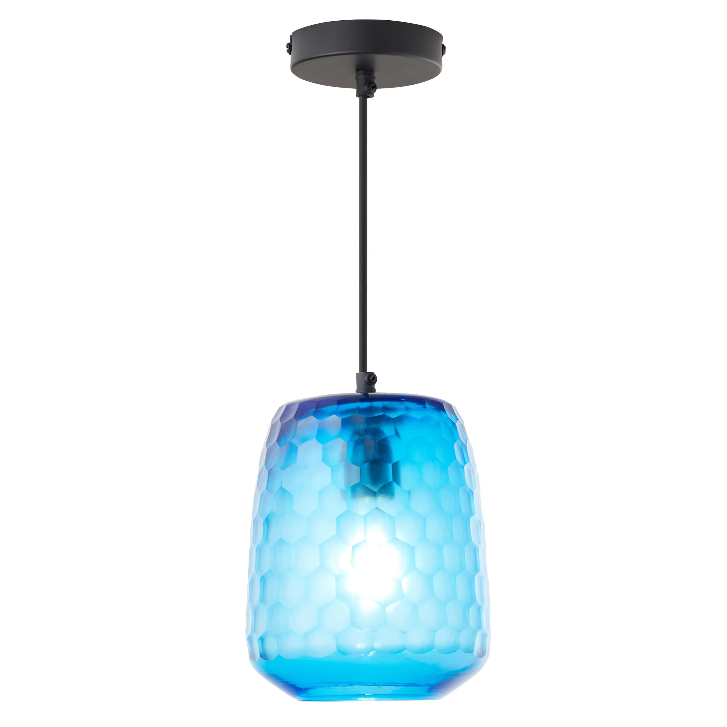 Fast River of Goods Hanging Lamp - Blue Black Prestigious