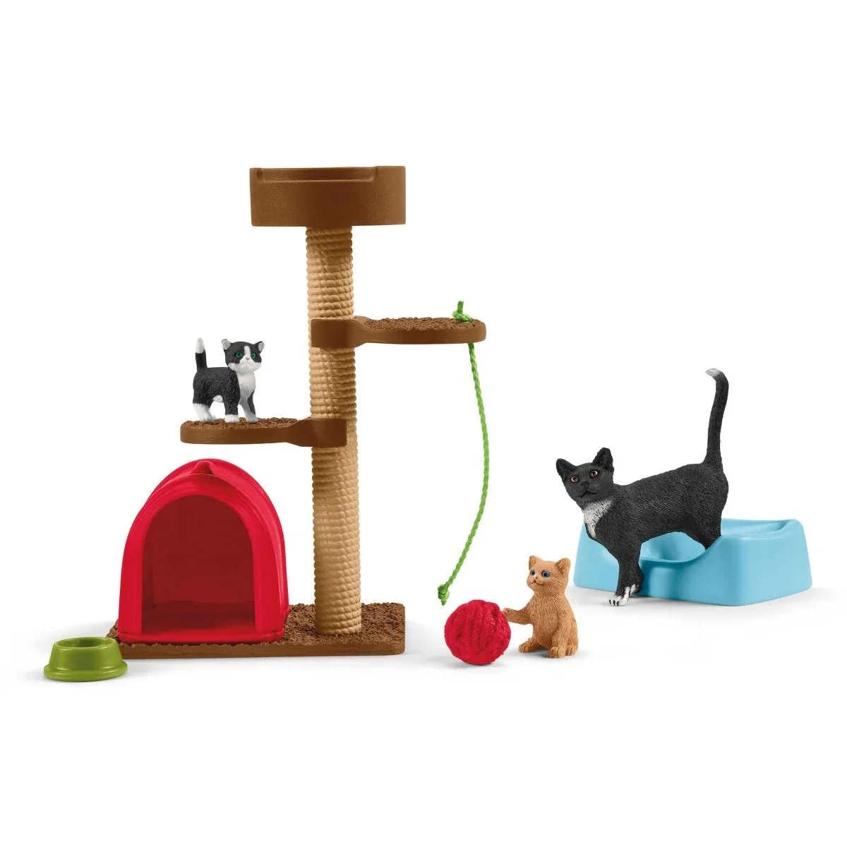 Comfortable Playtime for Cute Cats Green