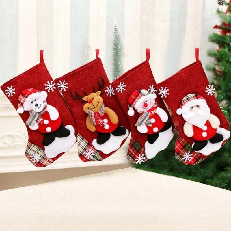 Long-Lasting Large Family Christmas Sock Stockings Sophisticated