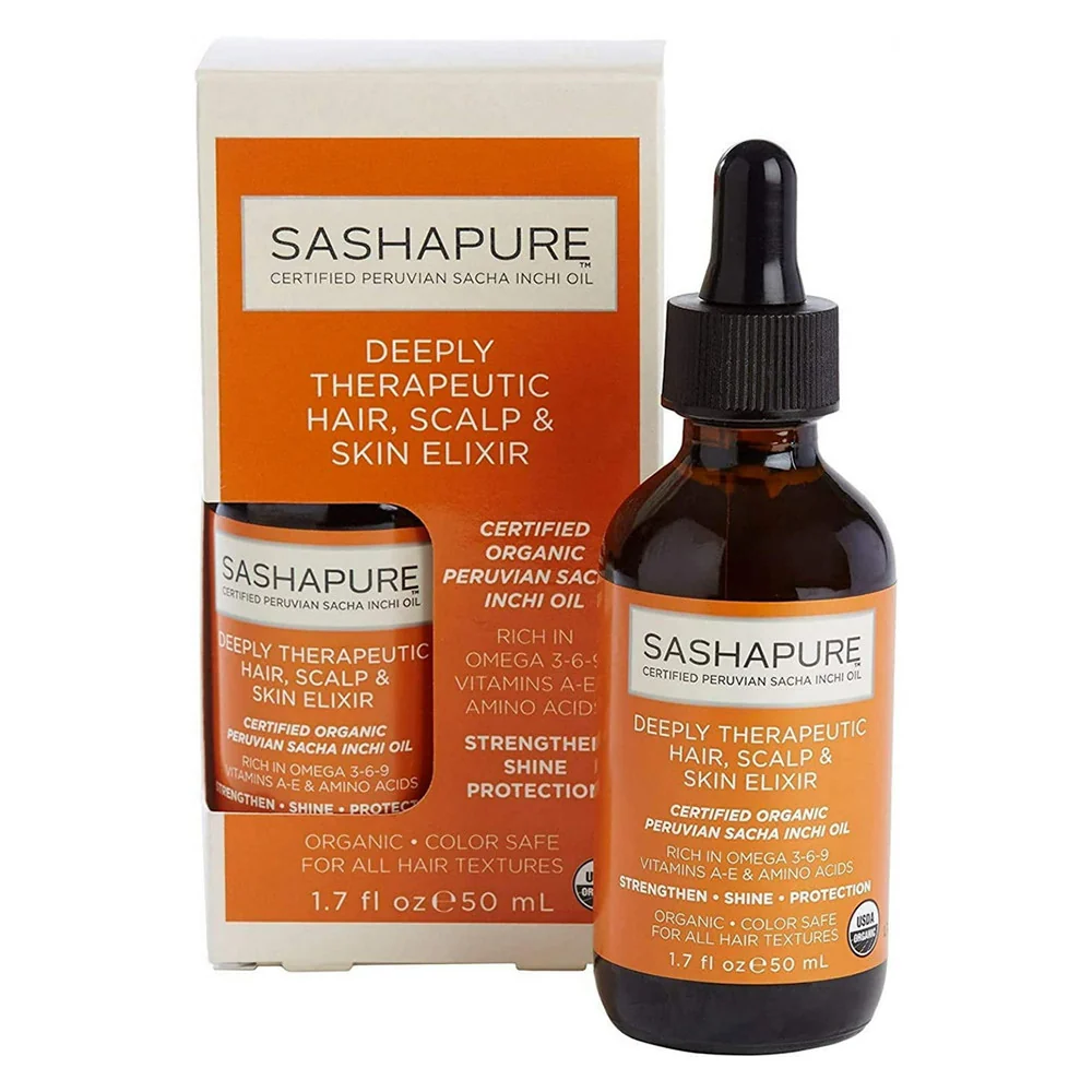 Reliable Sashapure Deeply Therapeutic Hair Scalp and Skin Elixir 1.7 Oz Enhanced