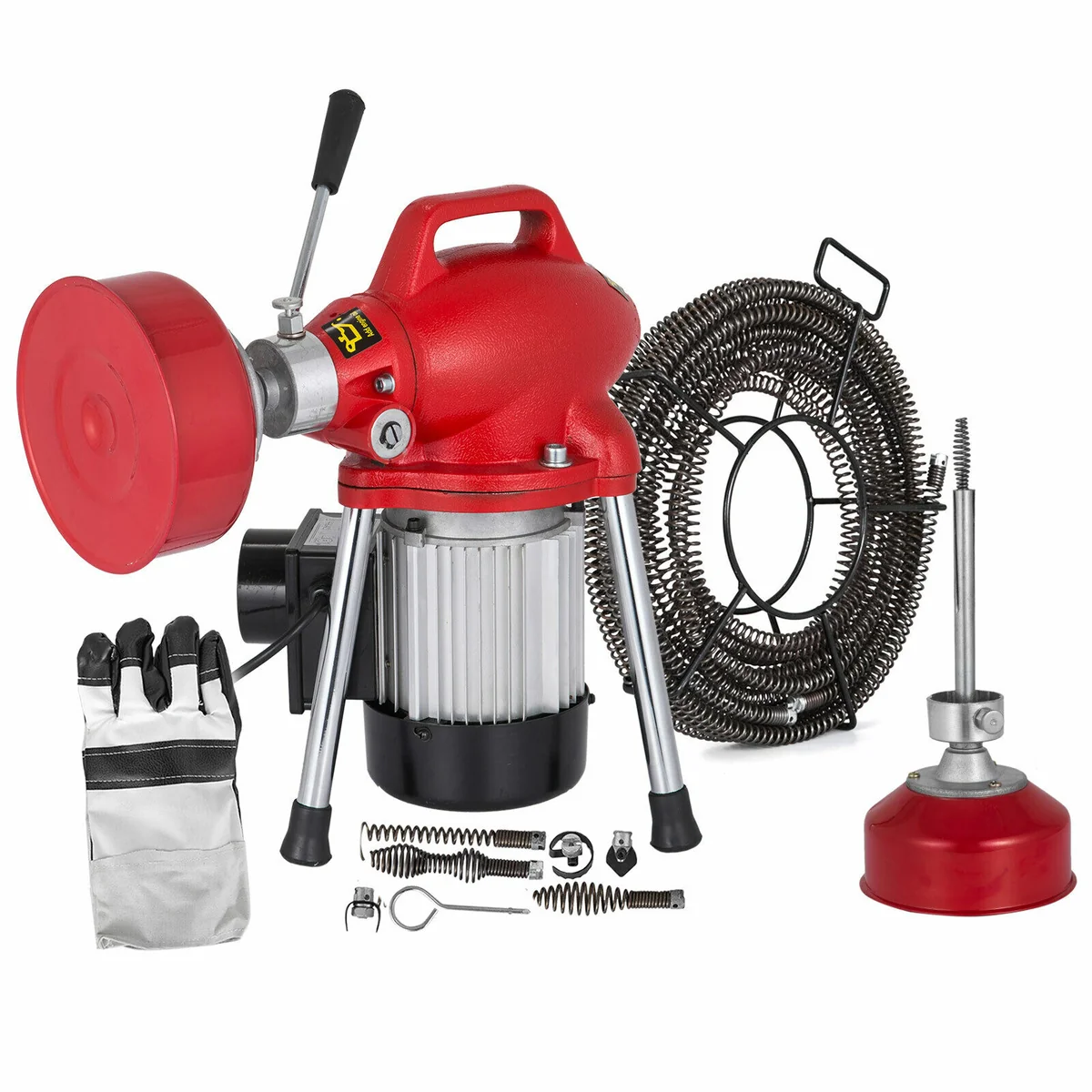 Premium Material Electric Sewer Drain Plumbing Snake Auger Machine 250W Smooth