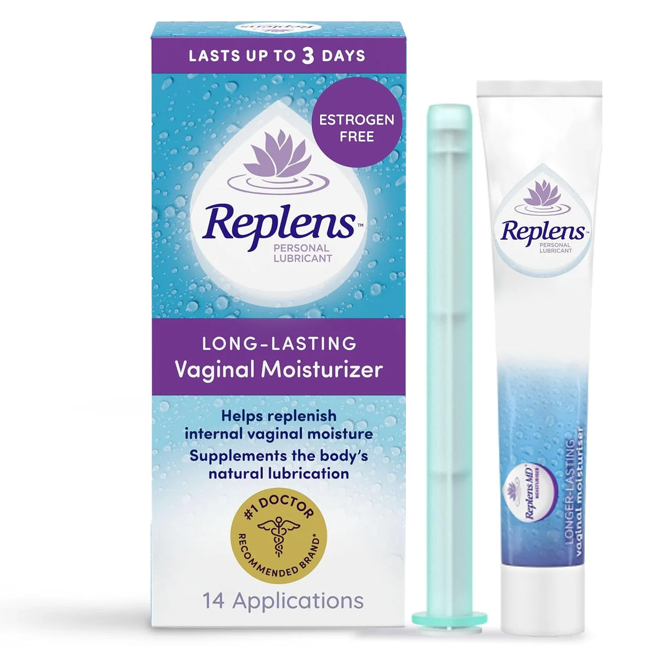 Versatile Replens Long Lasting Vaginal Moisturizer 1.23 Oz Contemporary
