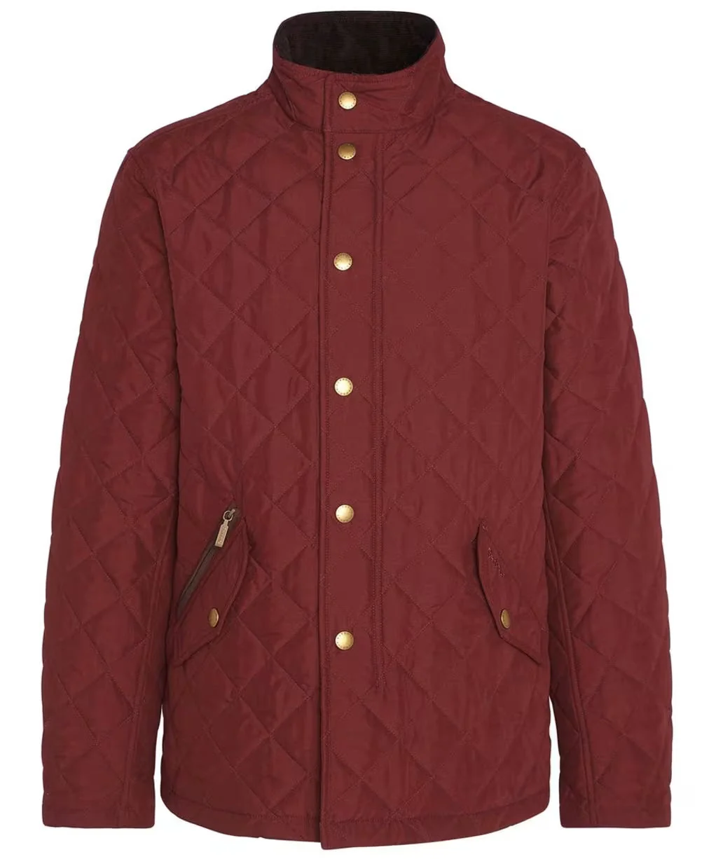 Solid Barbour Men's Shoveler Quilted Jacket Stylish