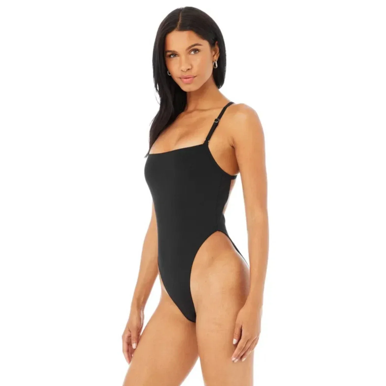 Proven Alo Yoga Thrill Seeking Crisscross Back One Piece Women's Bodysuit — Black Trusted