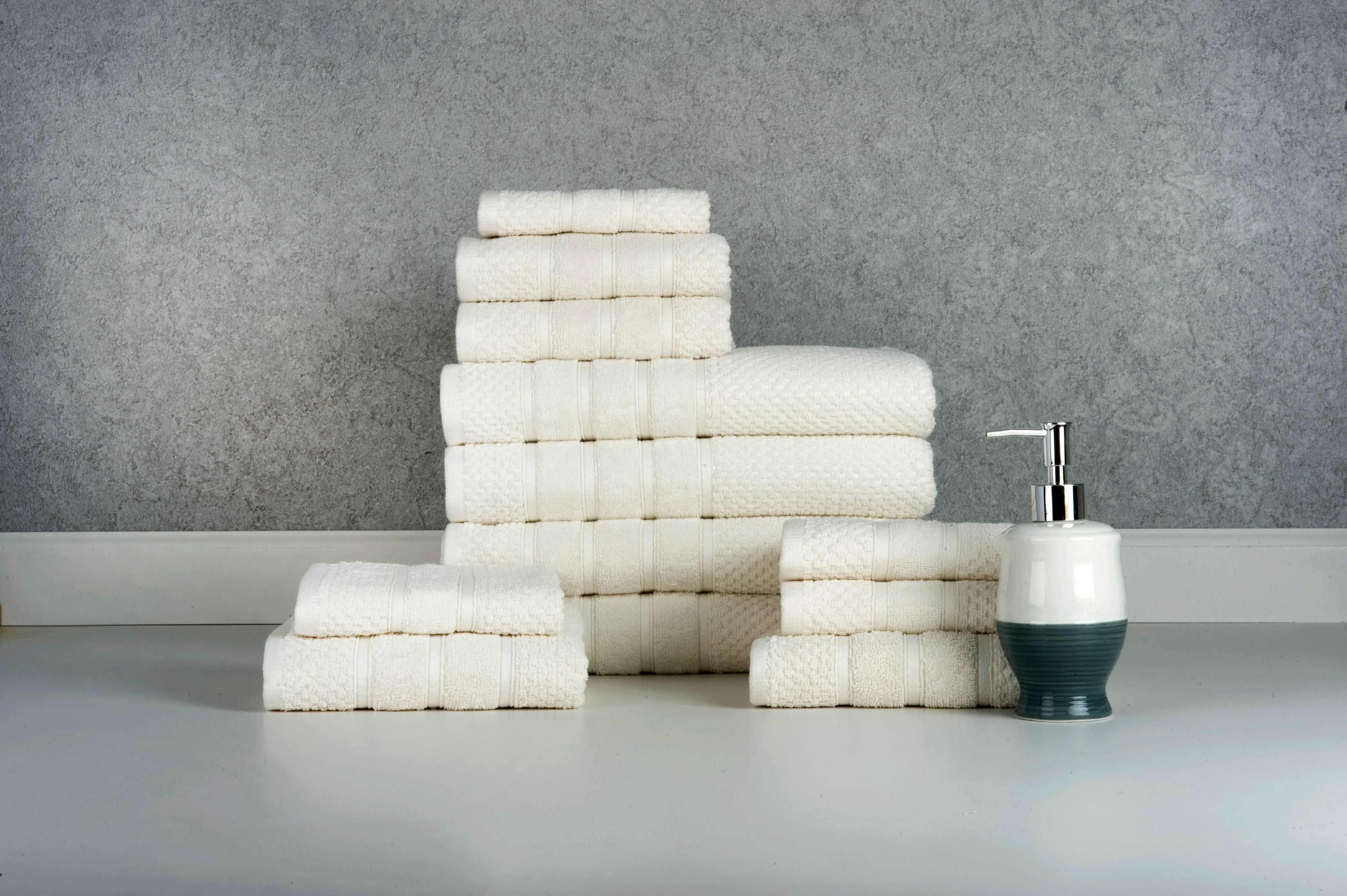 Carefully Designed Bibb Home 12 Piece Egyptian Cotton Towel Set Practical