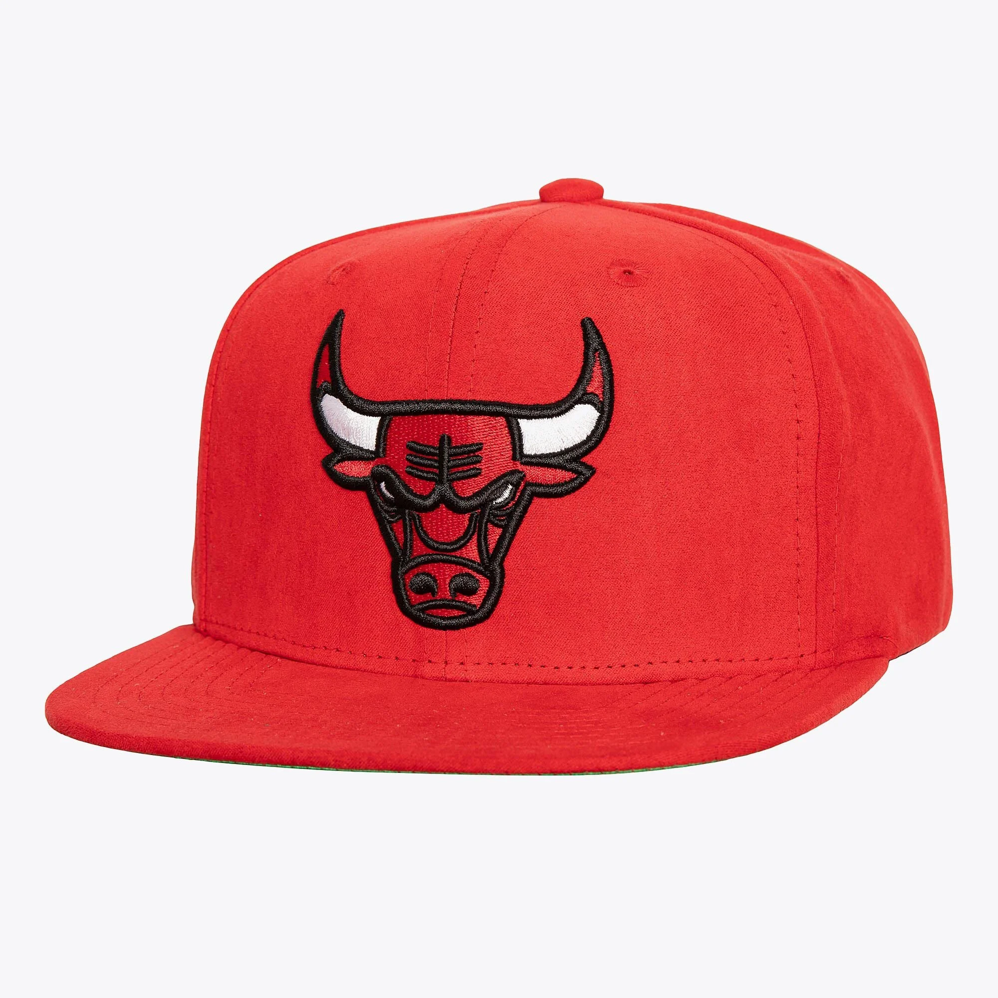 Solid Mitchell Ness Men's NBA Sweet Suede Snapback Bulls Snapback Caps Traditional