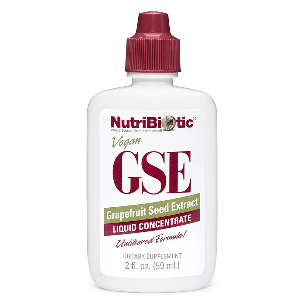 Advanced NutriBiotic Vegan GSE Grapefruit Seed Extract Liquid Concentrate for Immune Health 2Oz 59ml Luxury