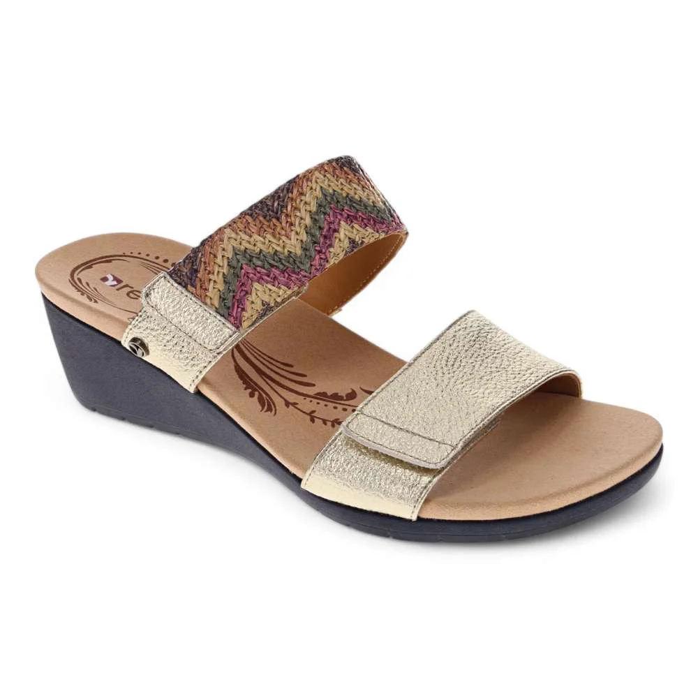 Elegant Sorrento Wedge - Gold Multi Verified