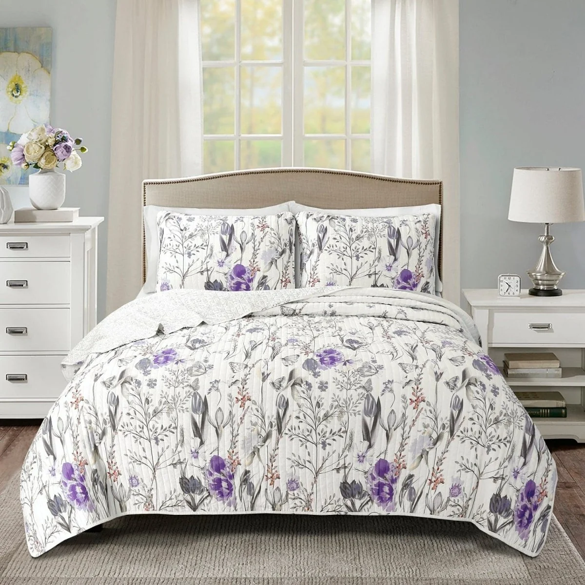 Eco-Friendly Adalia 3 Piece Quilt Set High-Grade