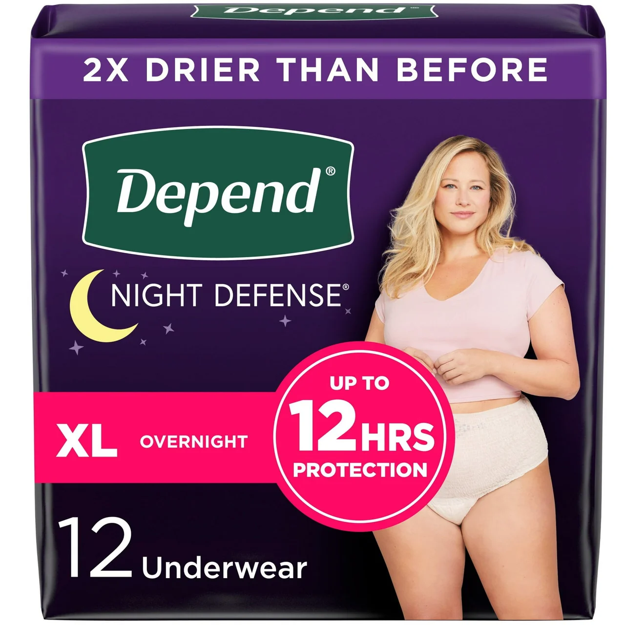 Detailed Depend Underwear For Women Overnight Absorbency X-Large 12 Ea Effective