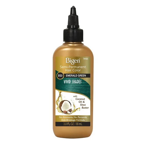 Advanced Bigen Semi Permanent Hair color Eg3 Emerald Green 3 Oz Secure