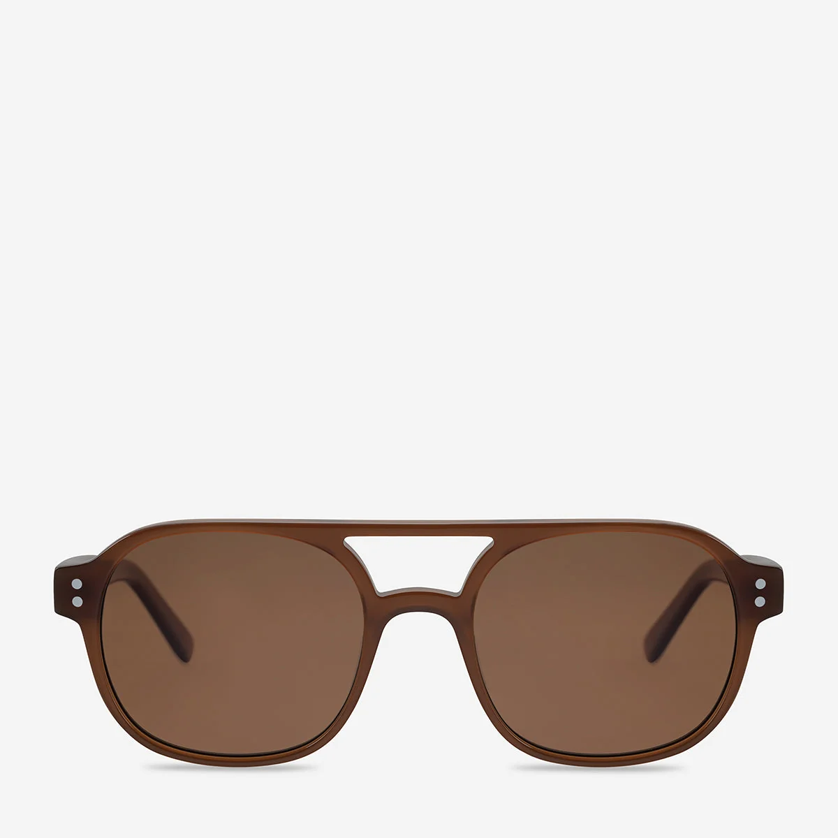 User-Friendly Status Anxiety Subliminal Sunglasses in Brown Elite