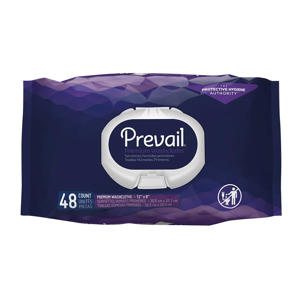 Selected Prevail Quilted Adult Washcloths Softpak 48 Ea Efficient