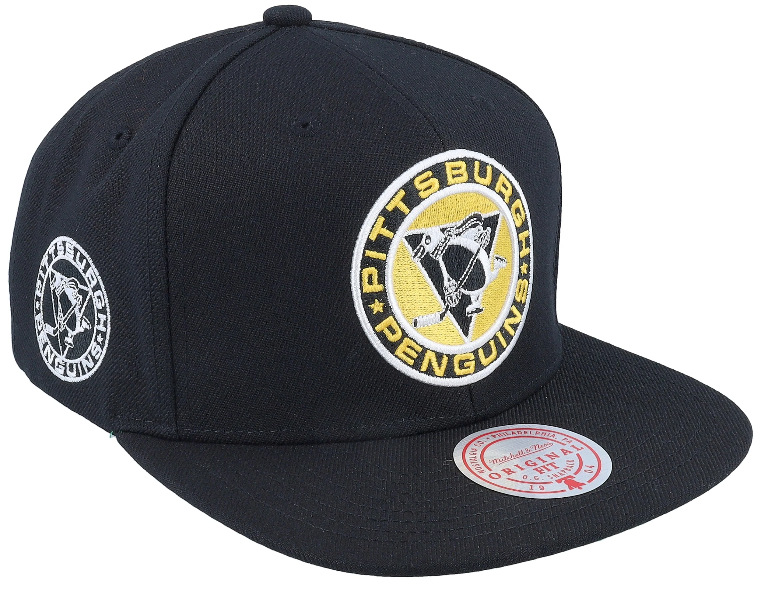 Crafted Mitchell Ness Men's NHL Alternate Flip Snapback Penguins Snapback Caps Advanced