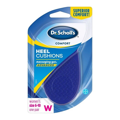 Advanced Dr Scholls Comfort Heel Cushions For Women Size 6-10 1 Pair Consistent