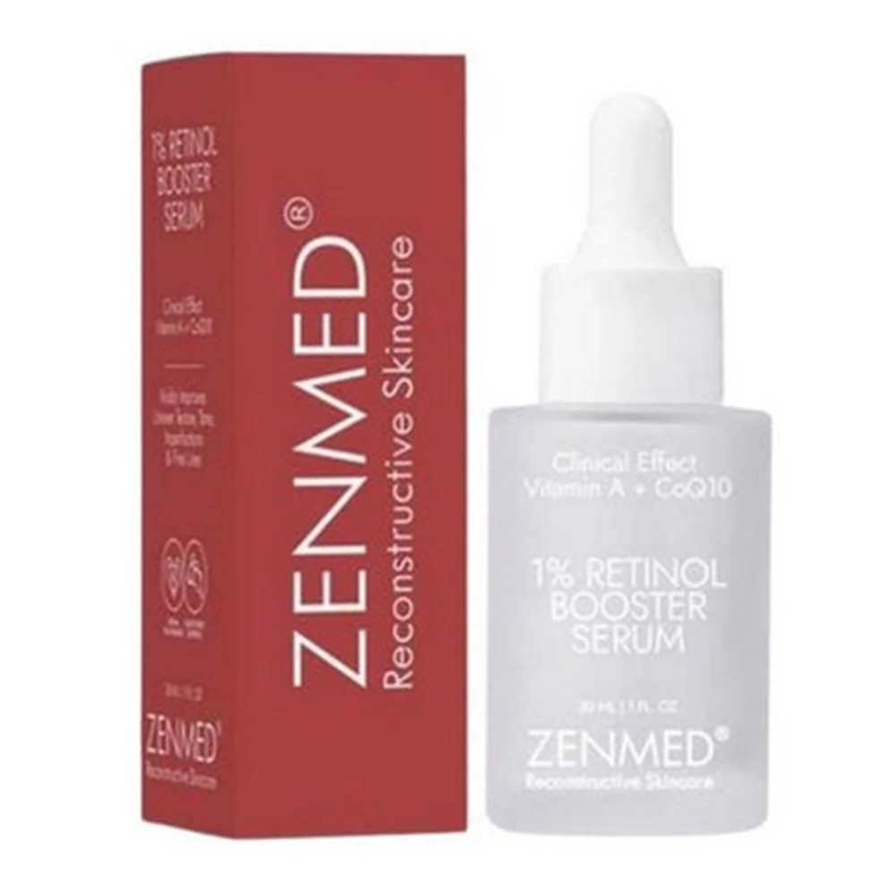 Crafted ZenMed 1 Percent Retinol Booster Facial Serum for Smoother Skin 1Oz 30ml Effective