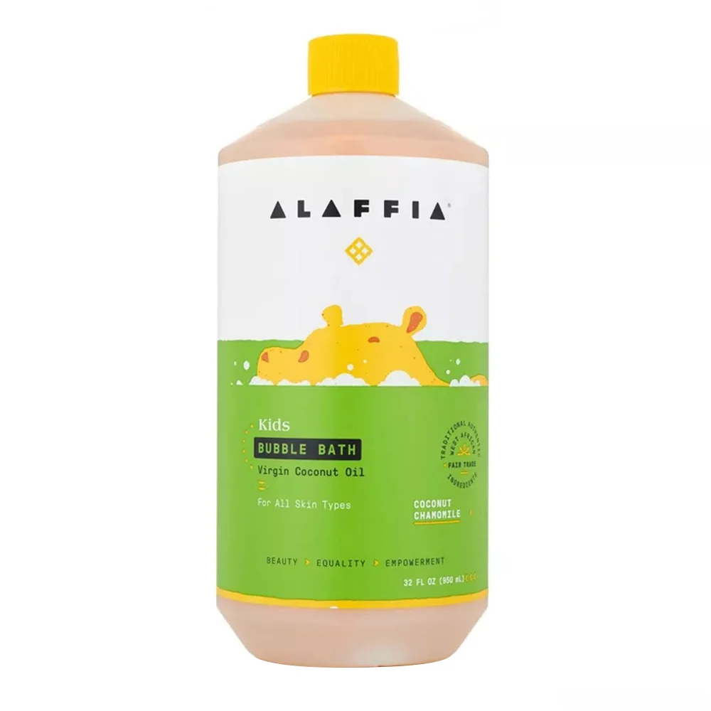 Versatile Alaffia Kids Bubble Bath Coconut Chamomile for Gentle and Soothing Skin Cleanser 32Oz 950ml Comfortable