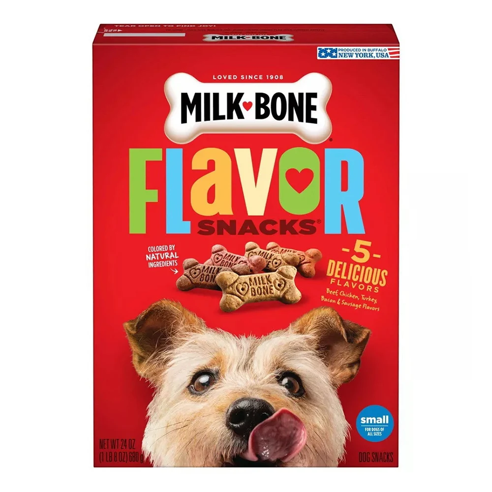 Contemporary Milk-Bone Flavor Snacks Dog Biscuits Bacon - 24 Oz Responsible