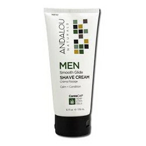 Superior Andalou Naturals Men Smooth Glide Shave Cream 6 Oz Lightweight