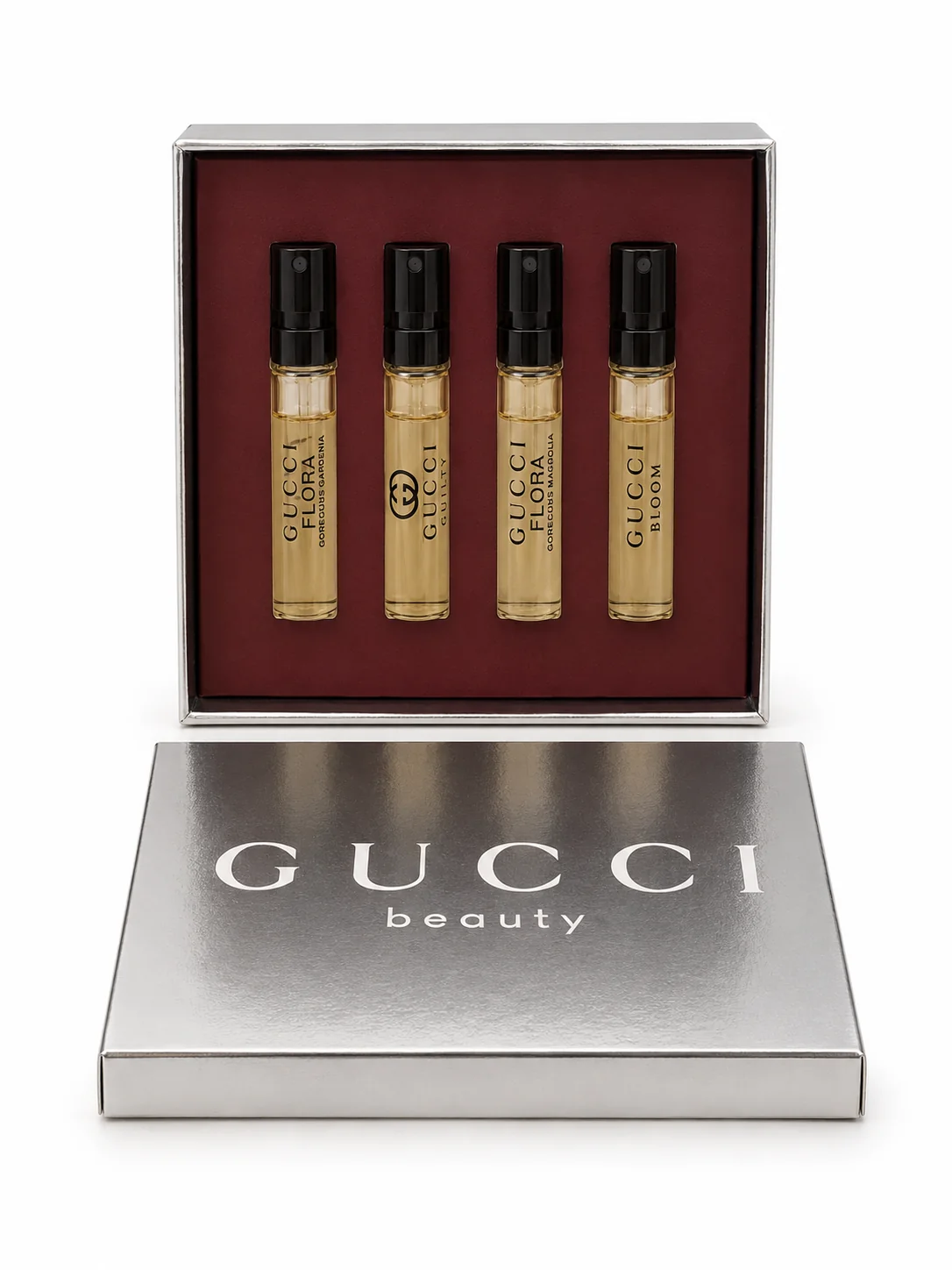 Smooth GUCCI BEAUTY PERFUME SET OF 4 1.5ML EACH Solid