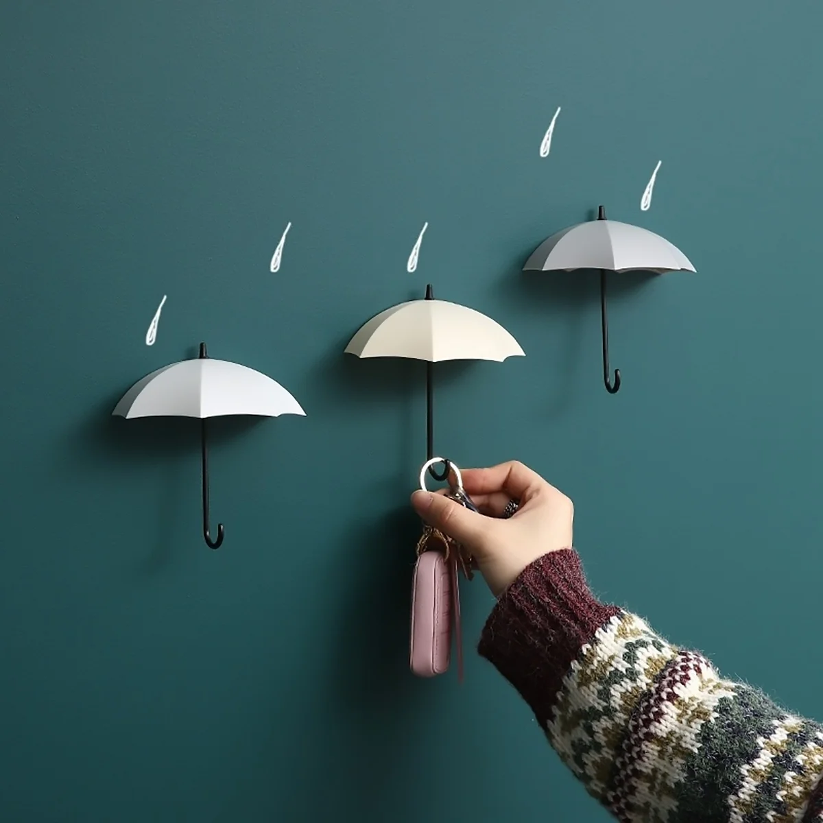 Dependable Umbrella Key Holder Hooks For Wall Versatile