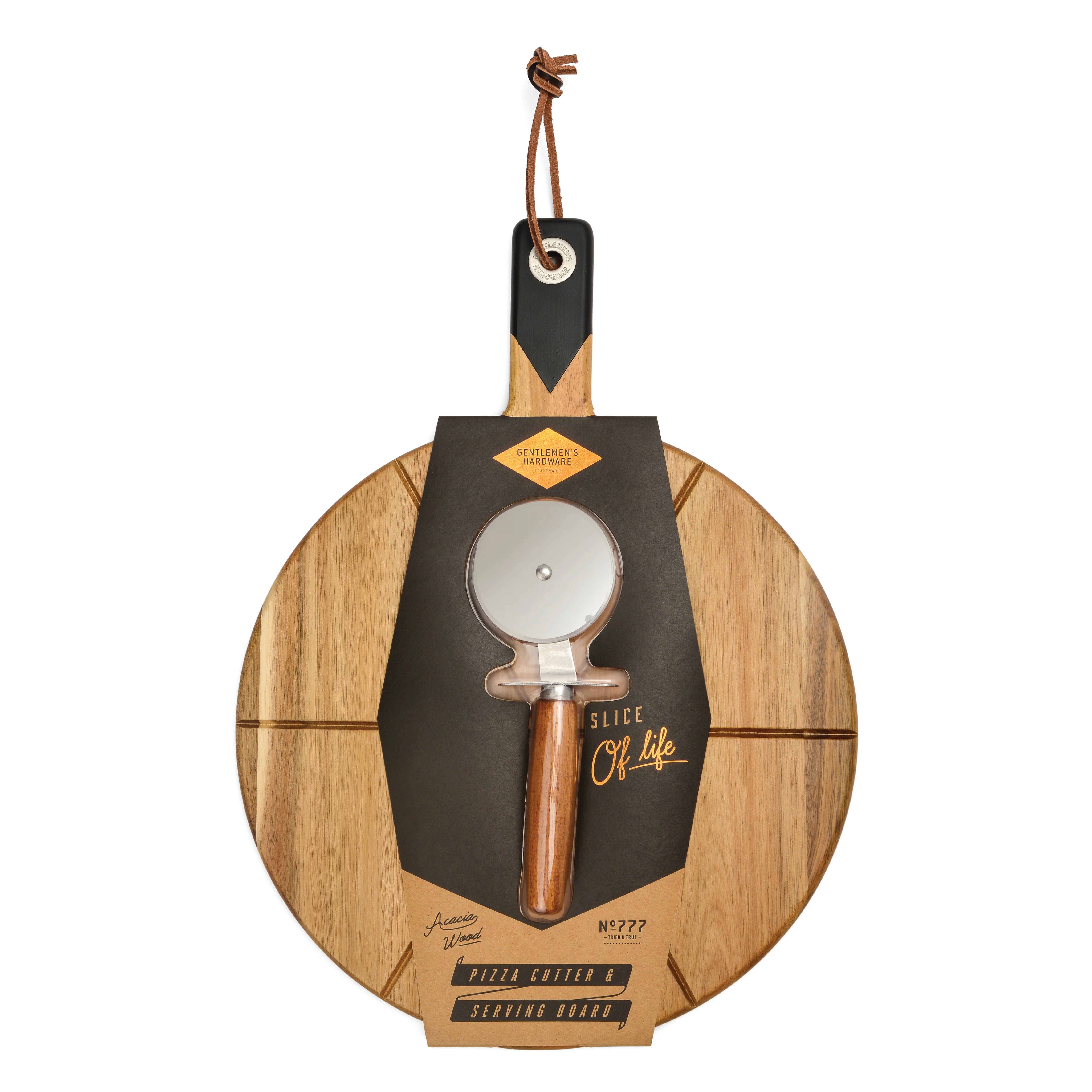 Crafted Pizza Board with pizza cutter Solid
