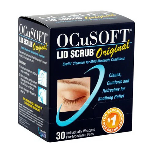 Detailed Ocusoft Eyelid Scrub Eyelid Cleanser Formula - 30 Pre-Moistened Pads Exclusive