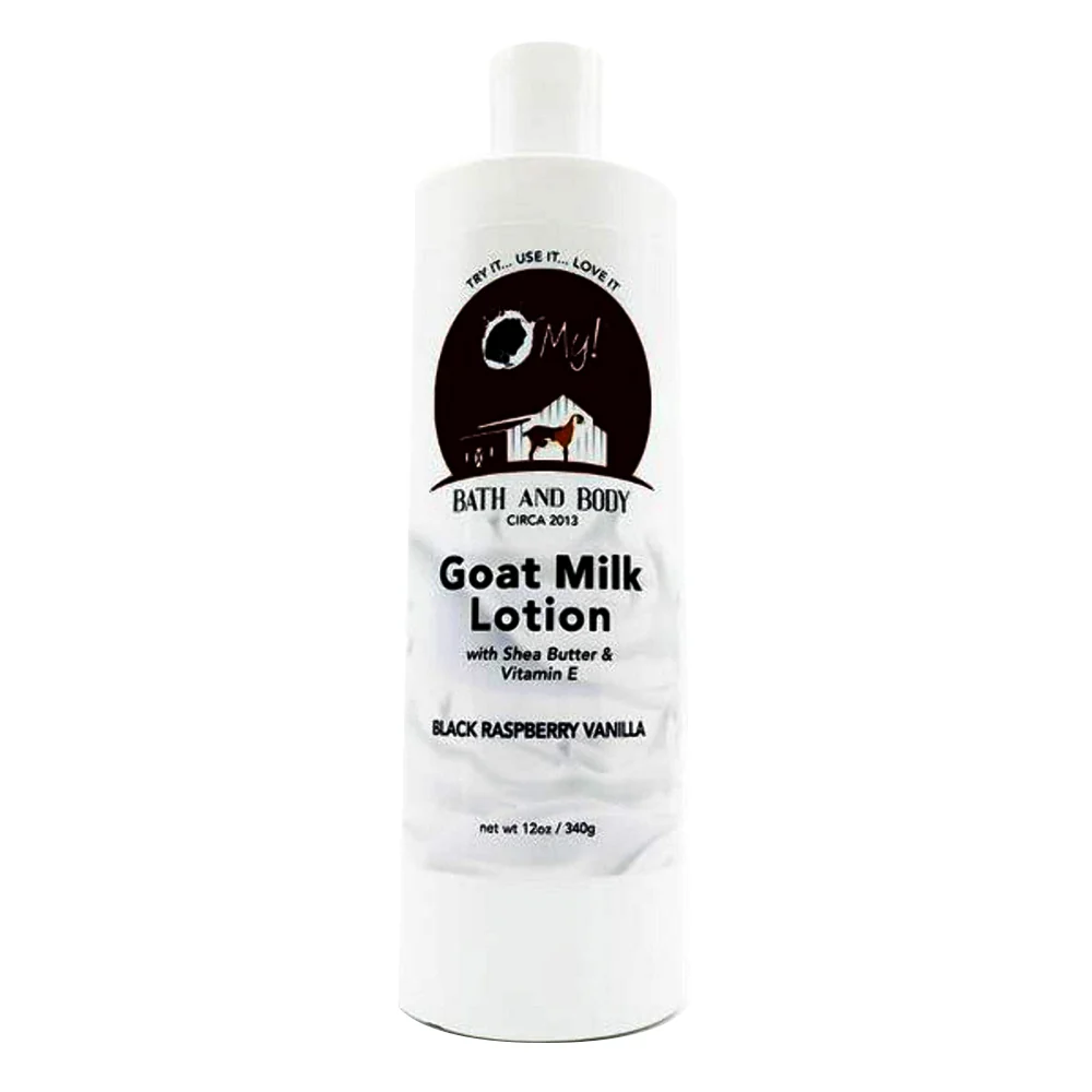 User-Friendly O My Goat Milk Lotion Black Raspberry Vanilla for Deep Moisturizing and Nourishing Dry Skin 12Oz 340g Artisan